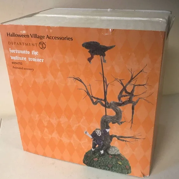 Department 56 Fortunato The Vulture Trainer Village Halloween Accessories - Picture 7 of 7
